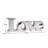 Arali LOVE Ceramic Letter Block Sculpture (Silver)-1511428142