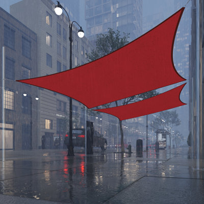 Royal Shade Rectangle Waterproof Shade Sail With Hardware Kit & Rope