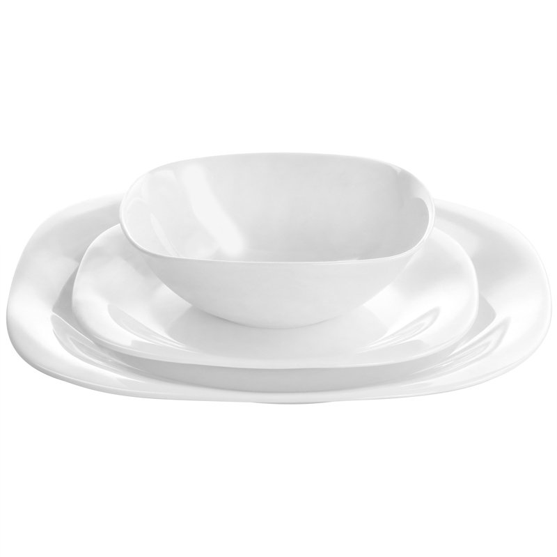 Gibson Tempered Glass Dinnerware Set - Service for 6