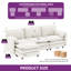  Canapé modulaire réversible en L avec repose-pieds 4 pièces l 106 po-236556619