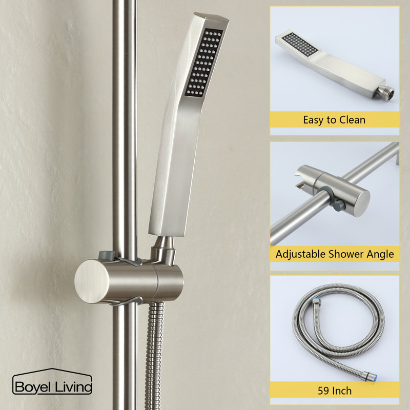All-In-One Kit with Rough in-Valve, Brushed Nickel