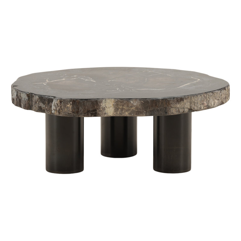 Table basse Darnell Petrified, H 12 po x L 31 po x l 31 po