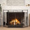 Hagberg Fireside Essentials 3-Panel Screen+ 4-Piece Tool Set