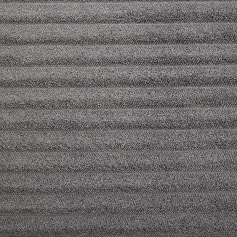 Canapé rembourré Corduroy, Gris