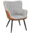 Bakhyt 25" Wide Upholstered Curved Back Armchair-985598955-949443244