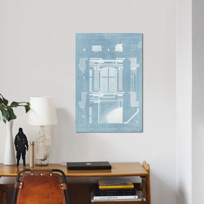 «Détails of French Architecture II», impression sur toile tendue, H 60 po x l 40po x P 1,5 po, Toile tendue, Pas de tapis