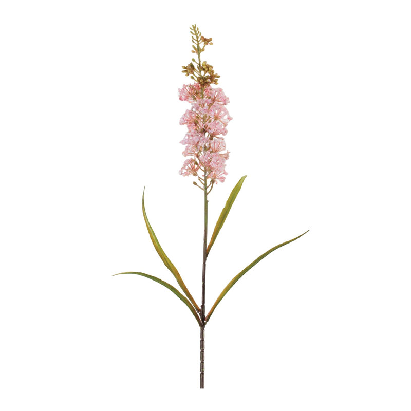 Tige florale Astilbe (ensemble de 4), Rose, vert, brun