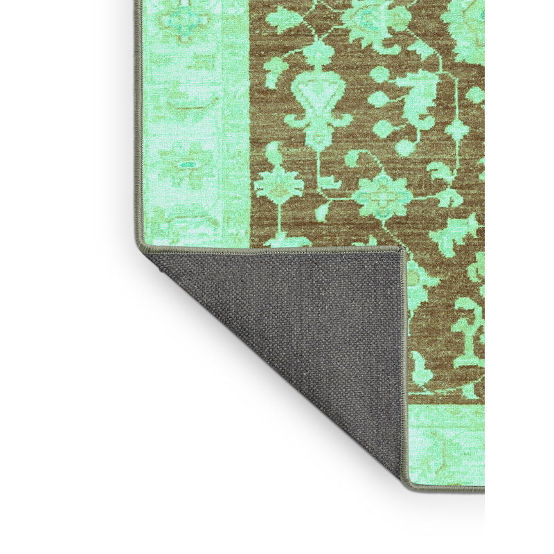 Tapis abstrait bleu / blanc Jacc, Rectangle 2 pi x 3 pi