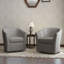 Aunna 78 Cm Wide Cotton Swivel Barrel Chair-1921420805