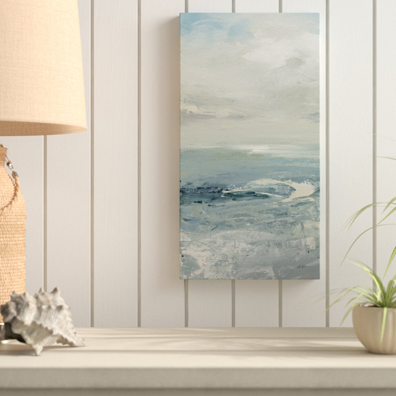« ondulations ii muted », reproduction de peinture à l’acrylique sur toile tendue, H 19 po x l 10 po x P 2 po