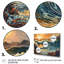Impression sur toile Bright Sun Majestic Waves I-88540977-88540973