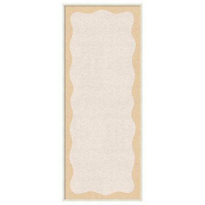 Tableau d'affichage en lin encadré en tissu