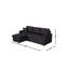 Canapé-lit modulaire en velours réversible Mccutcheon-124550107