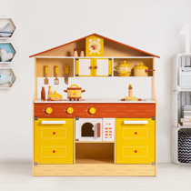 Doll Playsets My Modern Kitchen 32 Full Deluxe Kit with Lights and Sounds,  21 x 13.8 x 4 -Inches