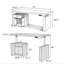 71" Wide Electric Height Adjustable Workbench With Storage Drawer & Cabinet-133583376