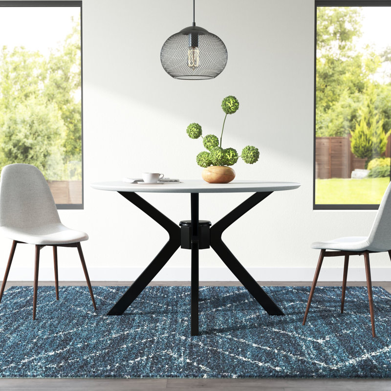 Pleasant Plains Round Dining Table, Gray