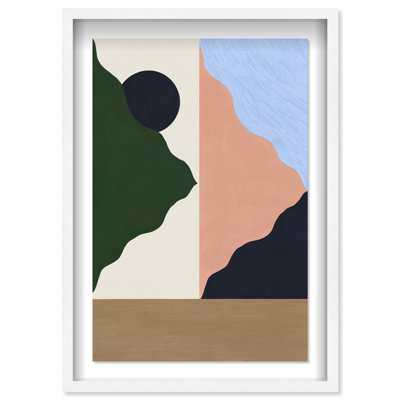 Peaking Mountains Print by Oliver Gal