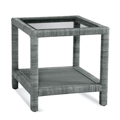 Graham Glass Top End Table with Storage by Birch Lane