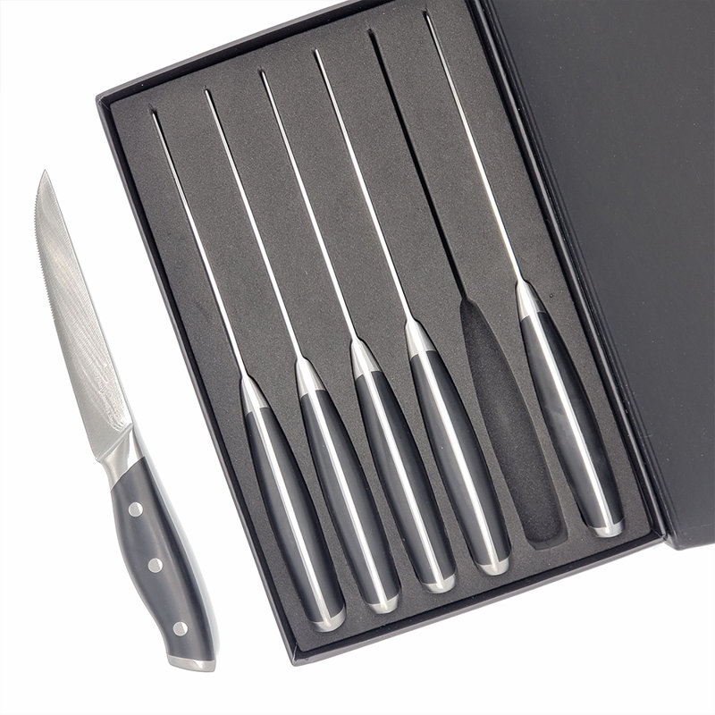 BBQ Dragon 6 Piece Stainless Steel Steak Knife Set
