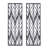 Grey Cut Wood Wall Decor Panels - 2 Reclaimed Hue Intricate Design 4 Hangers For Home Decoration Creation Panel Art Color Pattern Entryway