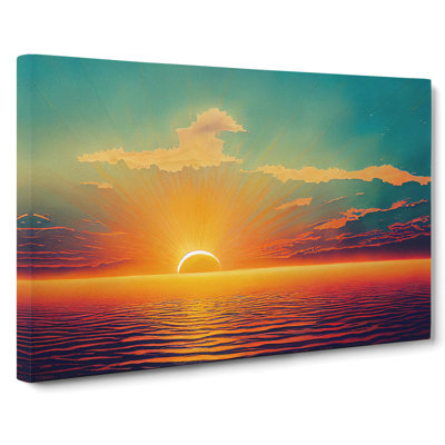 Glorious Watercolour Sunset Vol.1 - Wrapped Canvas