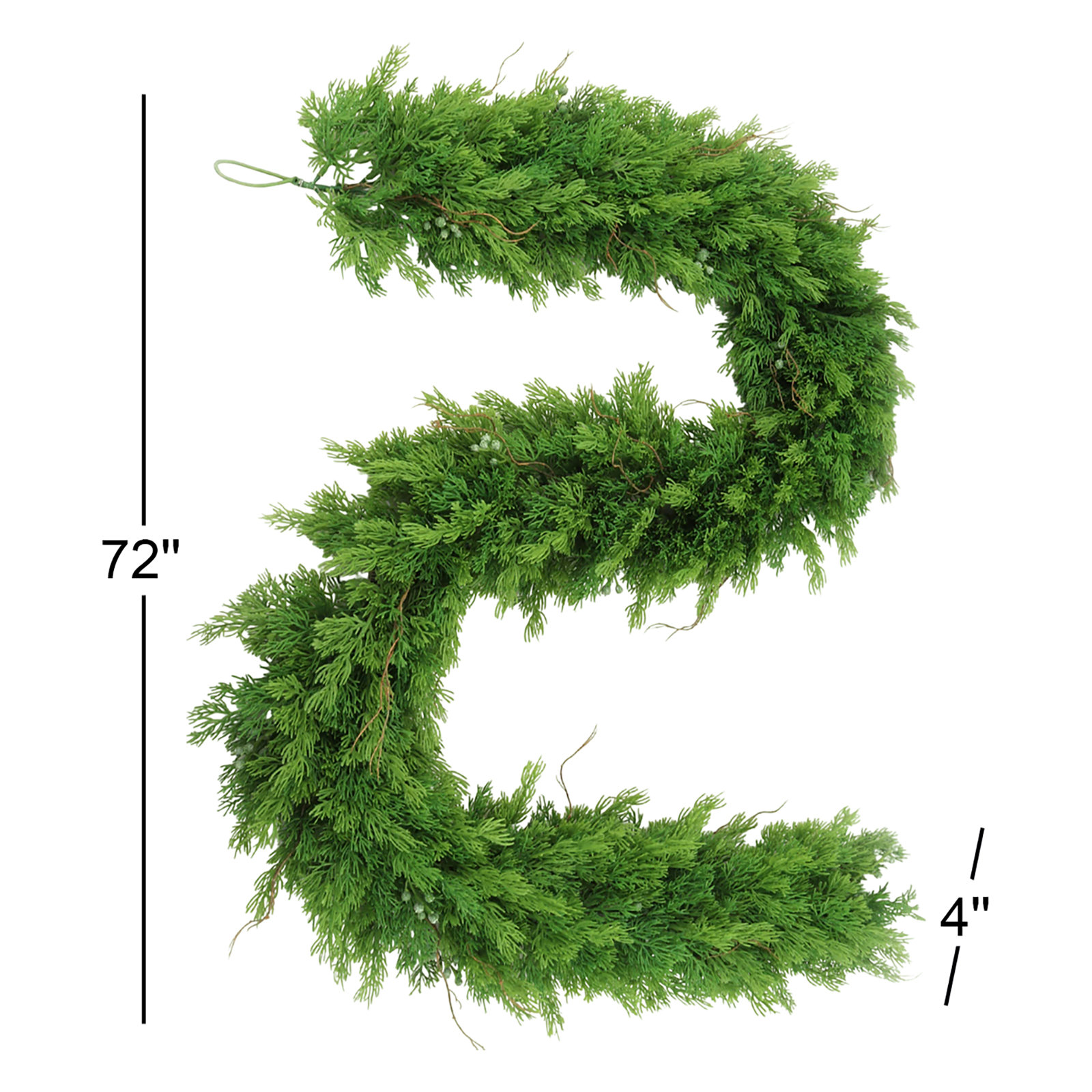 72" Juniper Christmas Garland