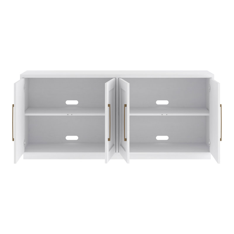 Tillman 68" Rectangular Buffet Table in White, White