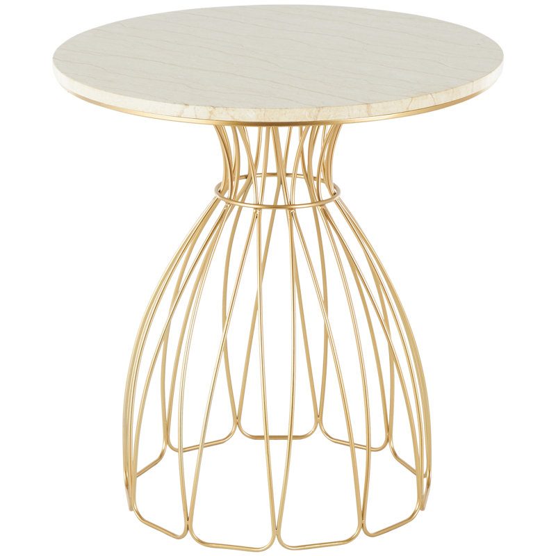 Table d'appoint Cole and Grey, H 25 po x l 23,63 po x P 23,63 po