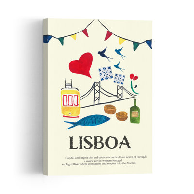 «Lisbon met en lumière», reproduction d'art contemporain sur toile