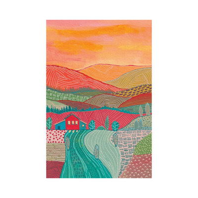 Warm Landscape 1 Piece Wall Art on Canvas