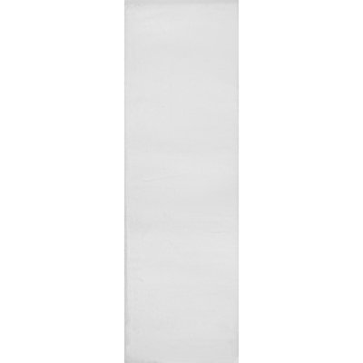 Ainsley Soft Faux Rabbit Machine Woven / Power Loomed Performance White Shag Rug