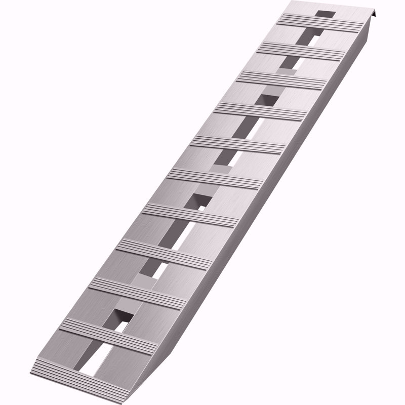 Rampes de remorque 60 po x 12 po x 2,5 po en aluminium 6 000 lb à crochet croisé total 1 paire 2 rampes