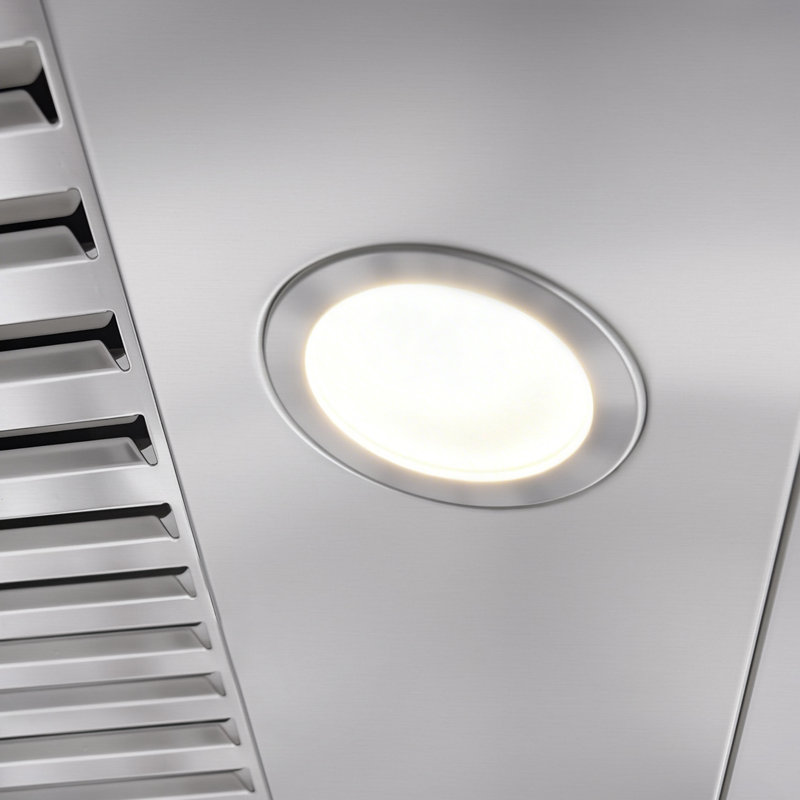 Hotte murale à conduit 30 pouces Kostch en acier inoxydable, puissance d'aspiration de 600 pi³ / min avec commande à écran tactile, filtres amovibles et lumières DEL