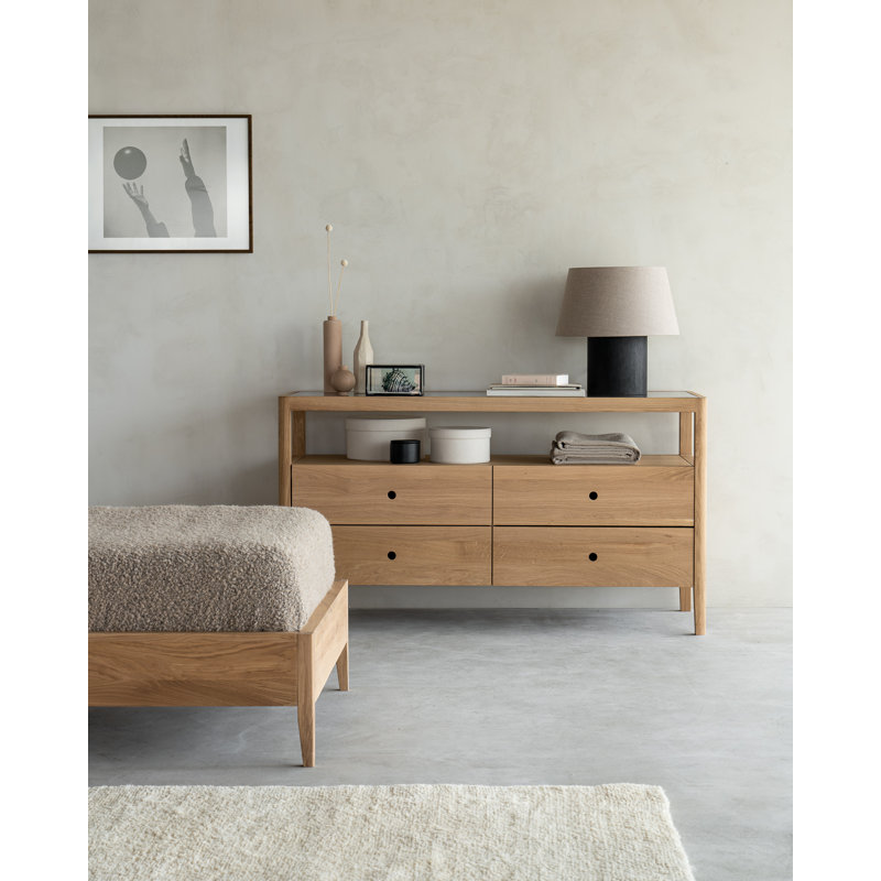 Spindle 4 - Drawer Dresser, Oak