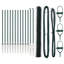 Vidaxl Fence With Posts PVC-Coated Steel-116797915-116797920