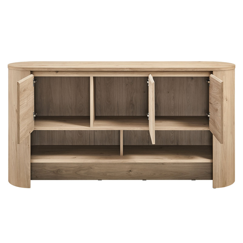 Buffet ovale Duval, Light Oak
