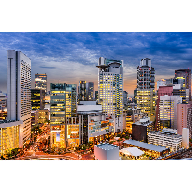 Osaka Cityscape by SeanPavonePhoto - Wrapped Canvas Print, 30cm H x 46cm W