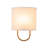 1-Light Coastal Style Fabric Wall Sconce-494042181