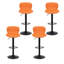 Swivel Upholstered Adjustable Height Counter Stool with Metal Frame-1919251587-1919251586