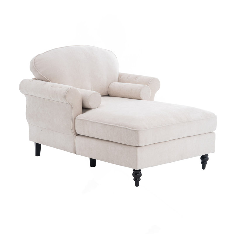 [New] Oversized Chaise Lounge Indoor Sofa, Beige