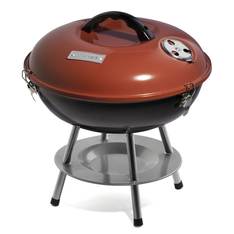 Cuisinart 14" Portable Charcoal Grill, Red/Black