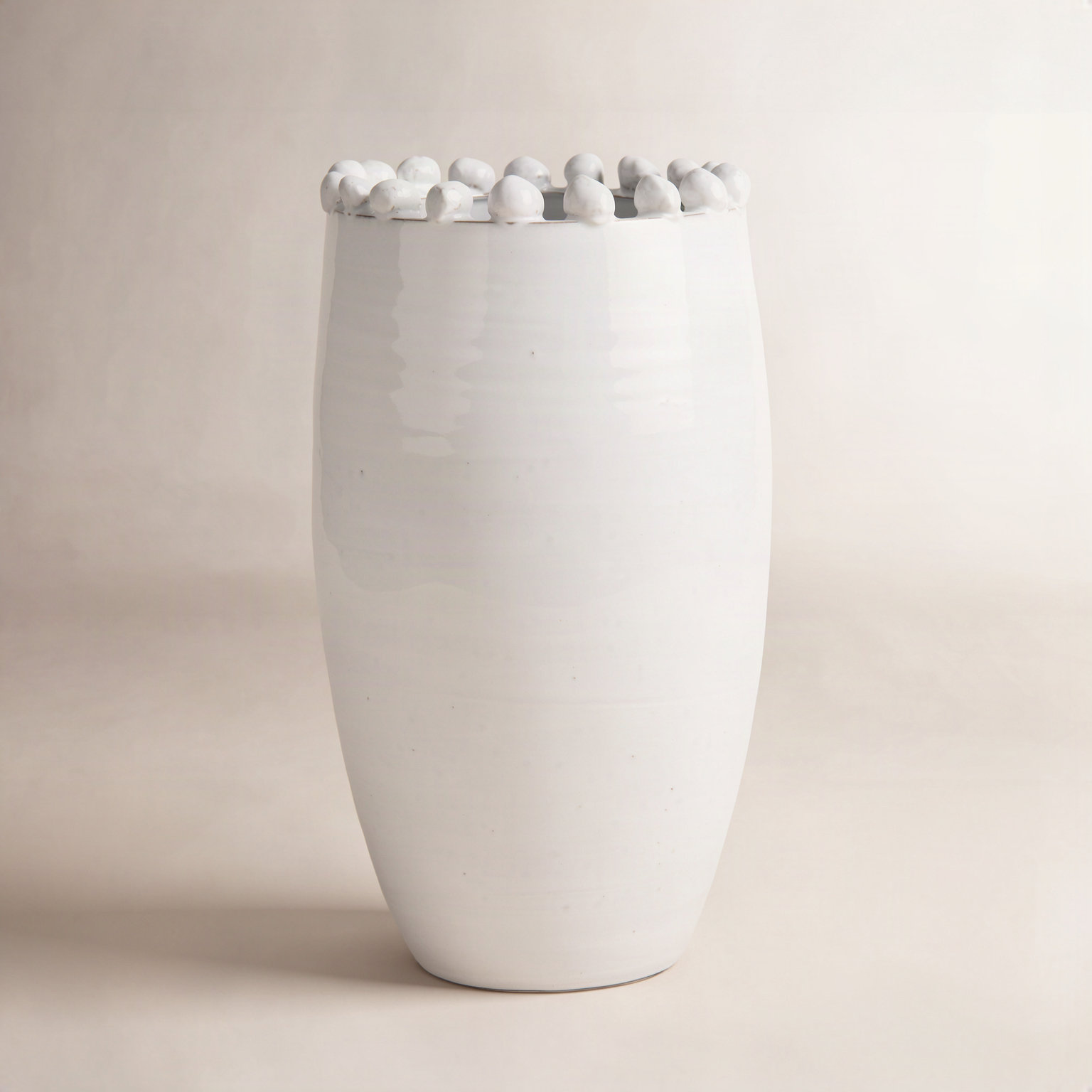 Watson Ceramic / Porcelain Table Vase, 13.58" H x 8.46" W x 0.85" D"