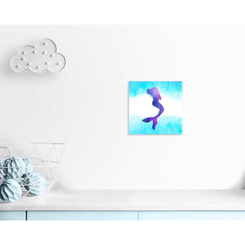Toujours être un sirène 1, H 16 po x l 16 po x P 1,5 po, Toile