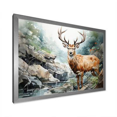 " Deer Scenery Minimalism "