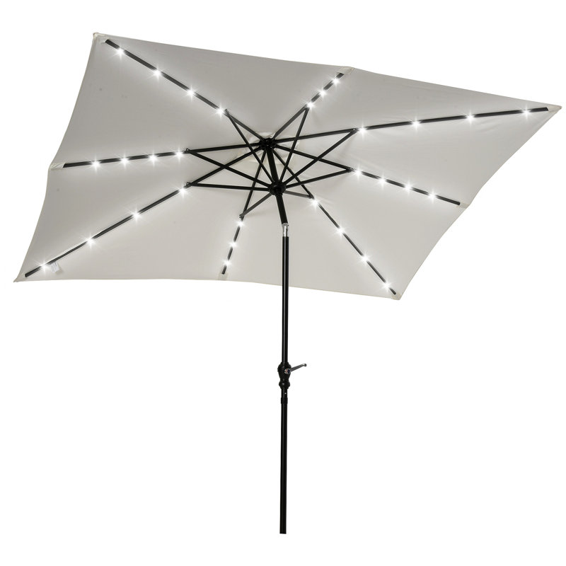 Parasol 105,6 Laplante, Blanc, H 97,2 po x l 105,6 po x P 80,4 po
