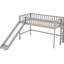 Lit mezzanine simple gris avec glissade amusante et amovible-2000038591-2000038560