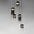 Delonda 5 - Light Gunmetal LED Cluster Pendant-419650212
