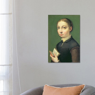 Self Portrait, 1554 by Sofonisba Anguissola - Wrapped Canvas Painting