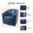 Rabinowitz Upholstered Swivel Barrel Chair-1917379145