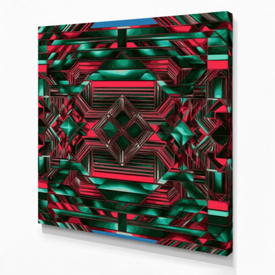 Art mural sur toile brun op art 49